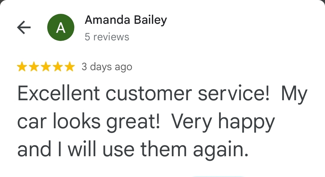 Customer review screenshot