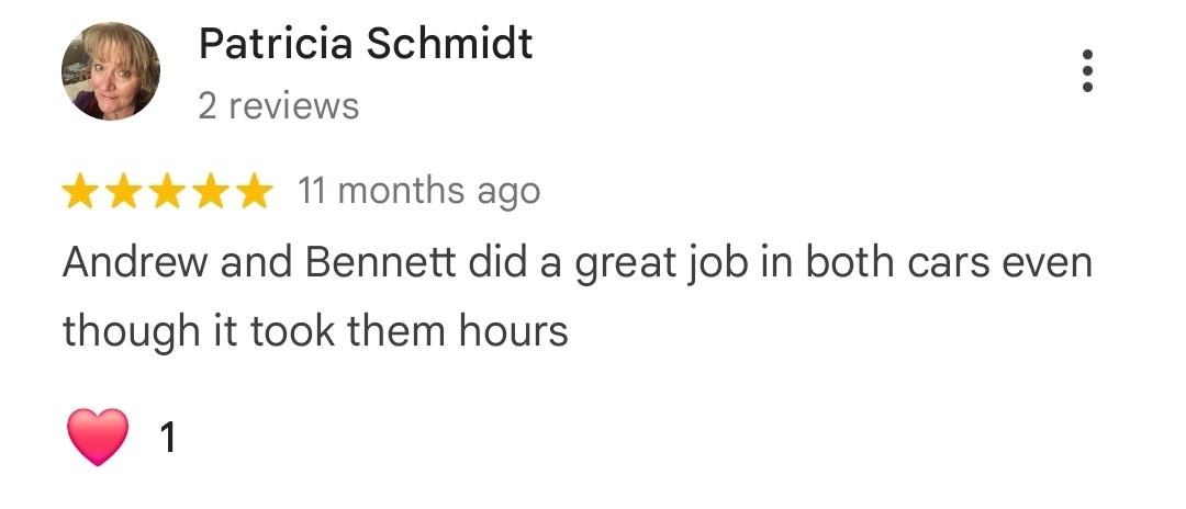 Customer review screenshot